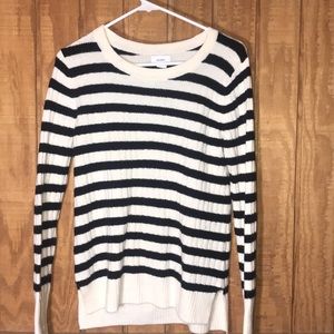 ❤️OLD NAVY Cream stripped sweater